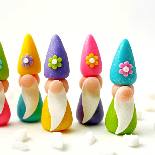 pretty spring gnomes