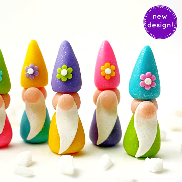 pretty spring gnomes