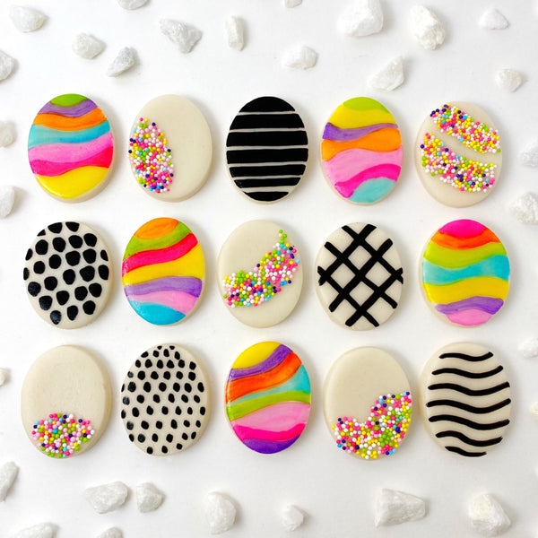 easter egg tile sampler