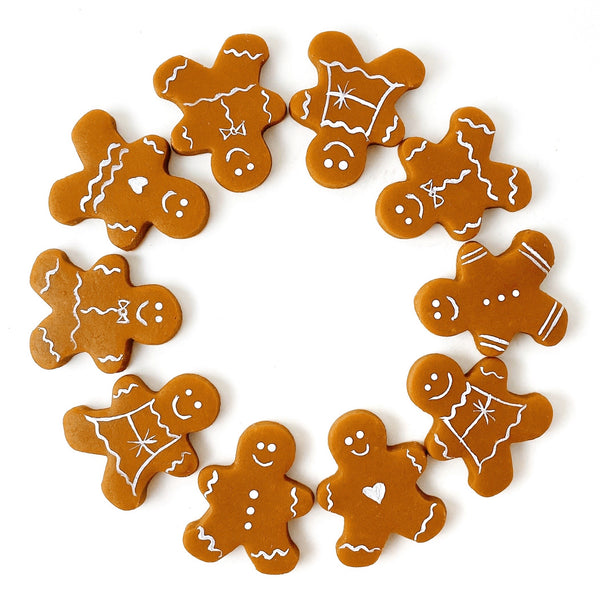 marzipan gingerbread cookies candy gift in a circle