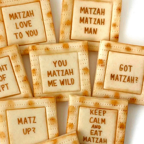 matzah marzipan conversation candy closeup