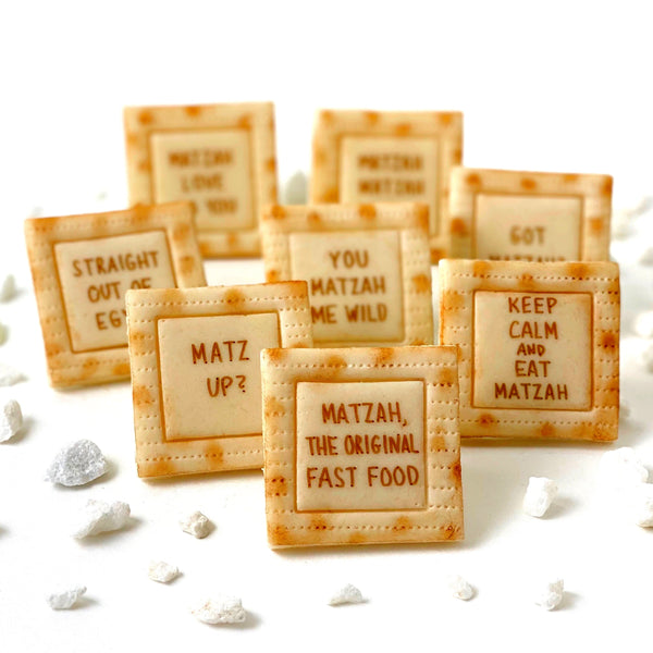 matzah marzipan conversation candy standing
