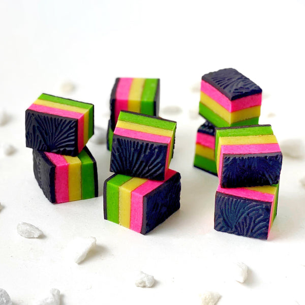 marzipan rainbow cookies new piles