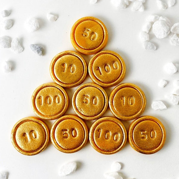 hanukkah gold gelt tiles