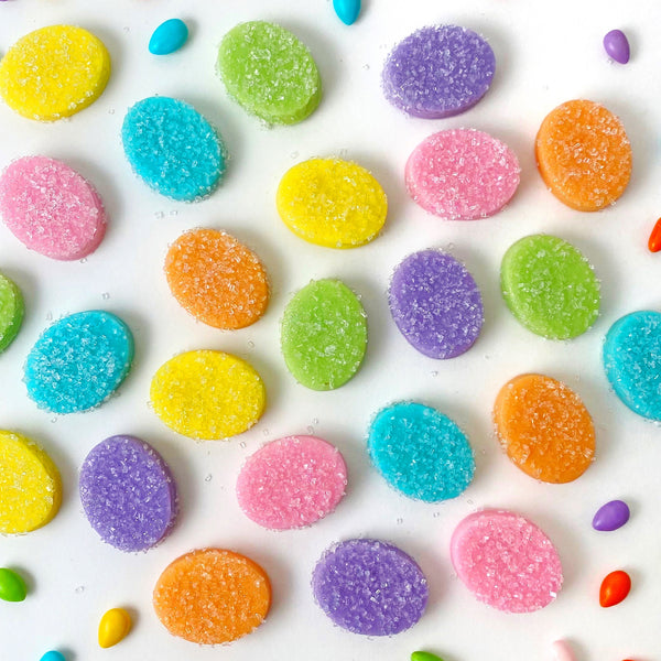 marzipan easter eggs square