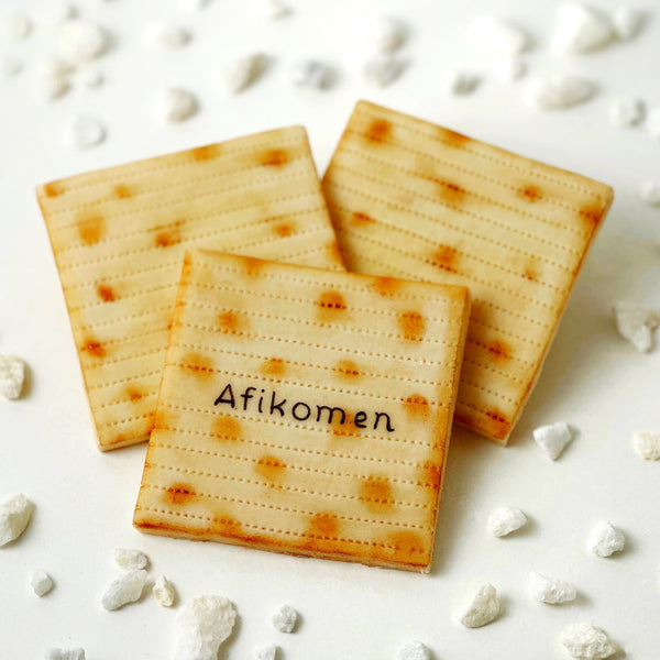 passover afikoman marzipan matzah trio square english e