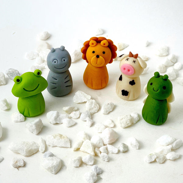 passover marzipan animals plagues in a row