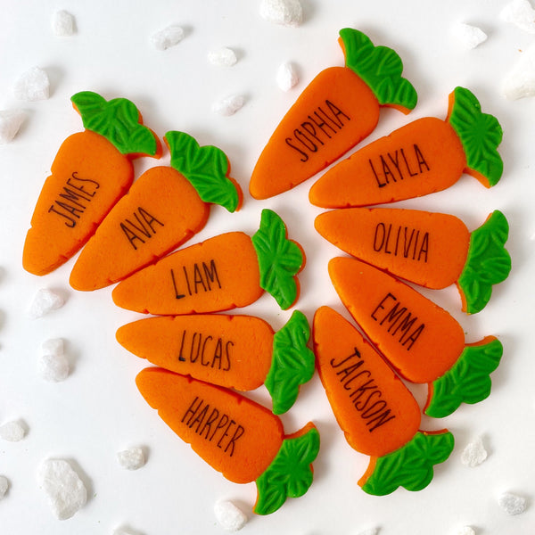 marzipan carrot personalized easter layout