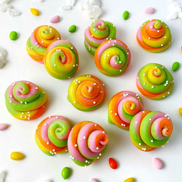 easter bunny marzipan poop candy sculptures