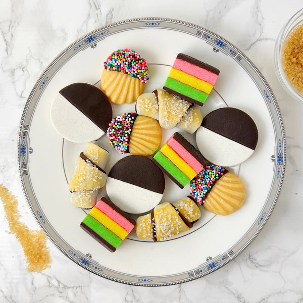 marzipan jewish cookie box styled