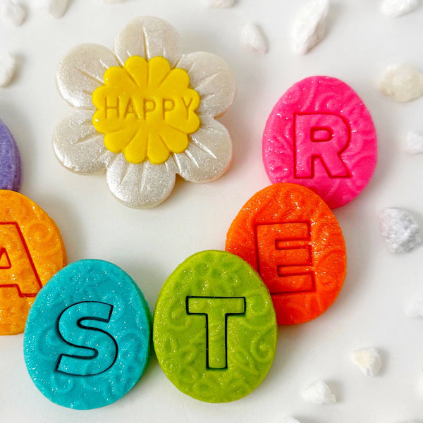 easter greetings marzipan closeup