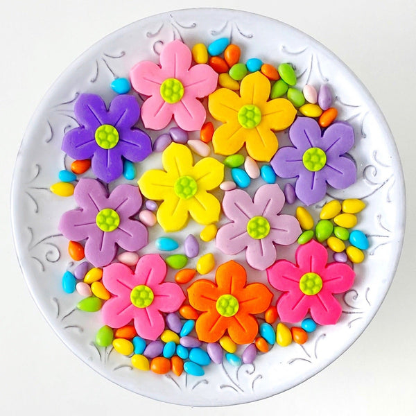 colorful flower tiles