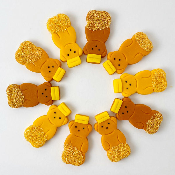 rosh hashanah honey gift teddy bears in a circle