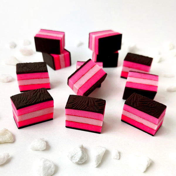 mother's day rainbow cookies pink layout