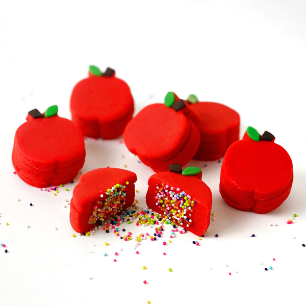 apple marzipan sprinkle rosh hashanah pile