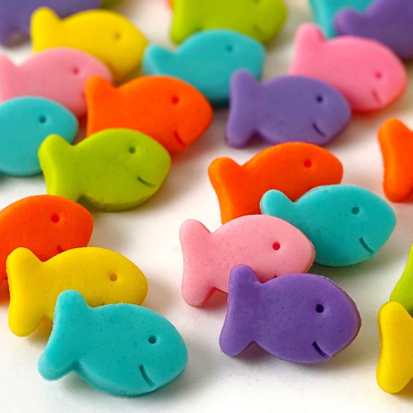 rainbow goldfish closeup