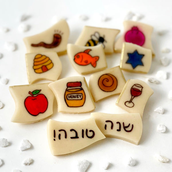 shana tove greeting card hebrew layout