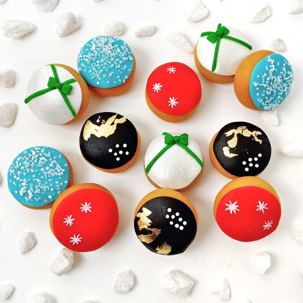 Christmas xmas modern mini donuts