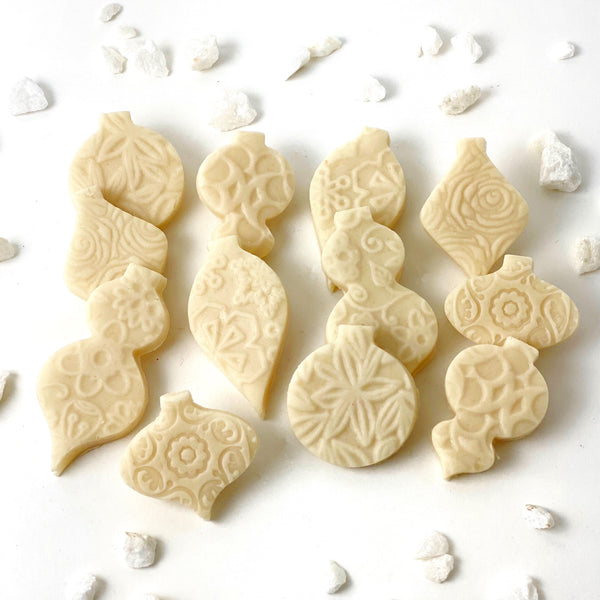 naked marzipan christmas ornaments layout