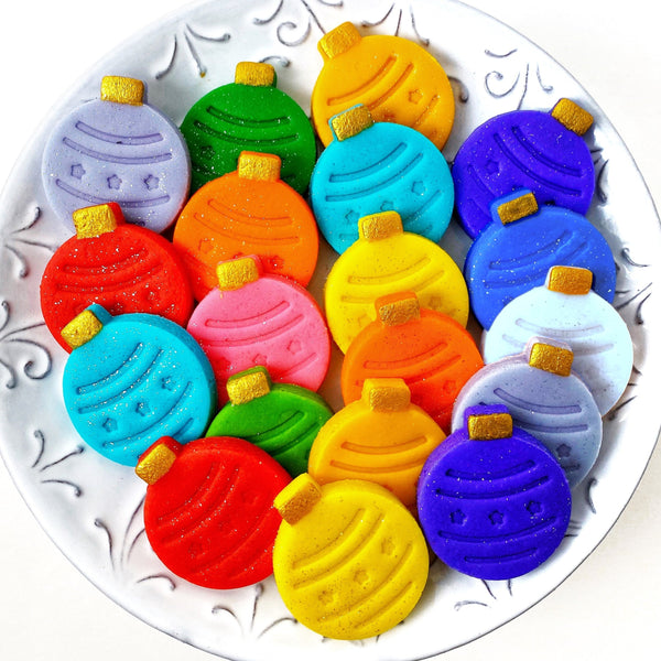 rainbow christmas ornaments quartet > 4 piece set