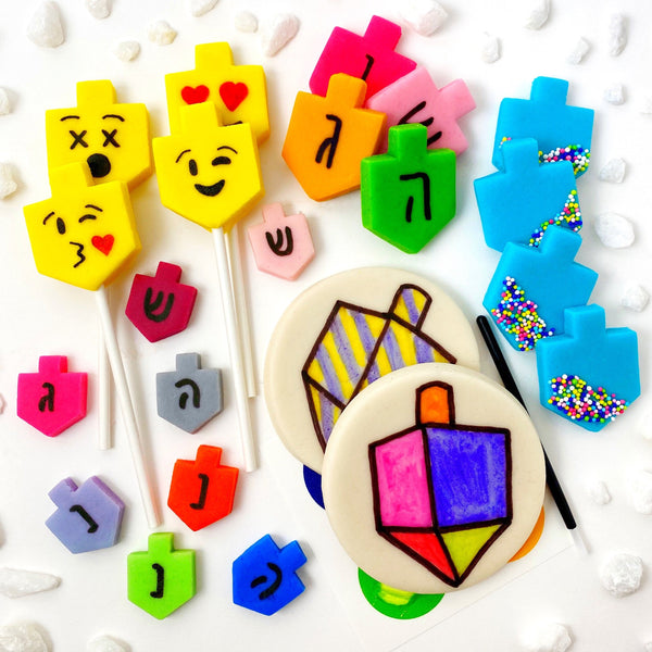 Hanukkah all dreidel collection marzipan candy treats