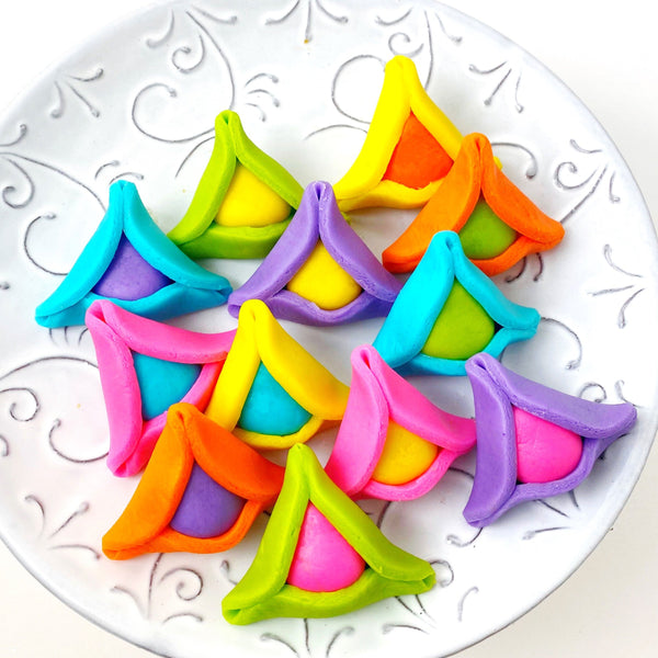Fantasy Marzipan Hamantaschen Plate