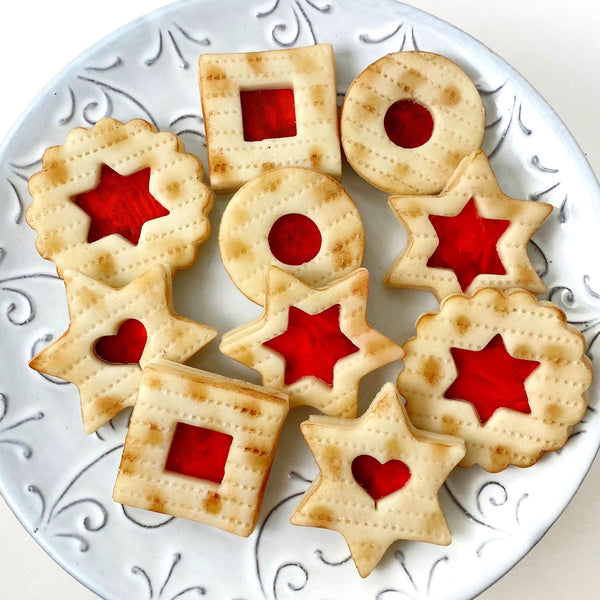 passover matzah linzer cookies
