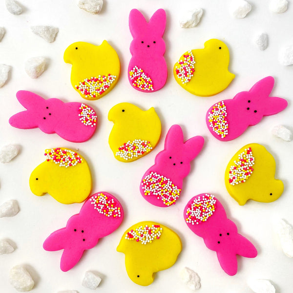 sprinkle marzipan chicks & bunnies layout