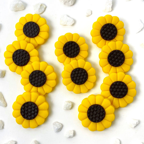 sunflower marzipan candy tiles layout