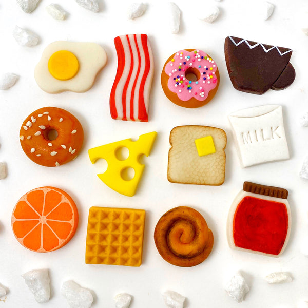 brunch breakfast marzipan candy tiles grid