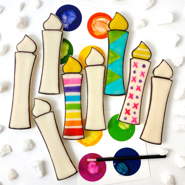 hanukkah paint your own candles gift  layout