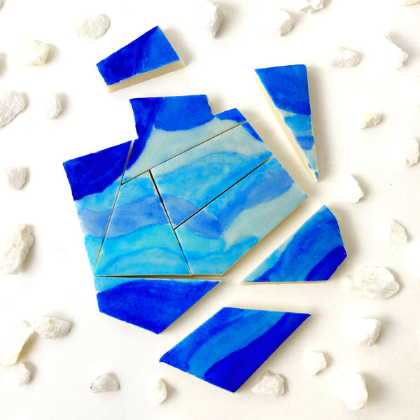 hanukkah blue ombré gift box