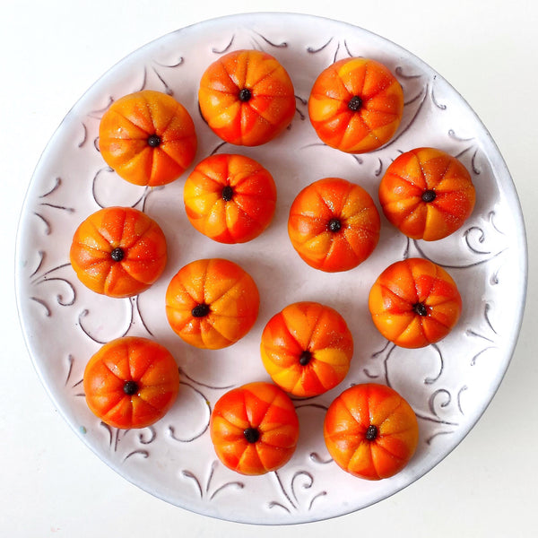 glitter tie dye pumpkins autumn thanksgiving candy  top view