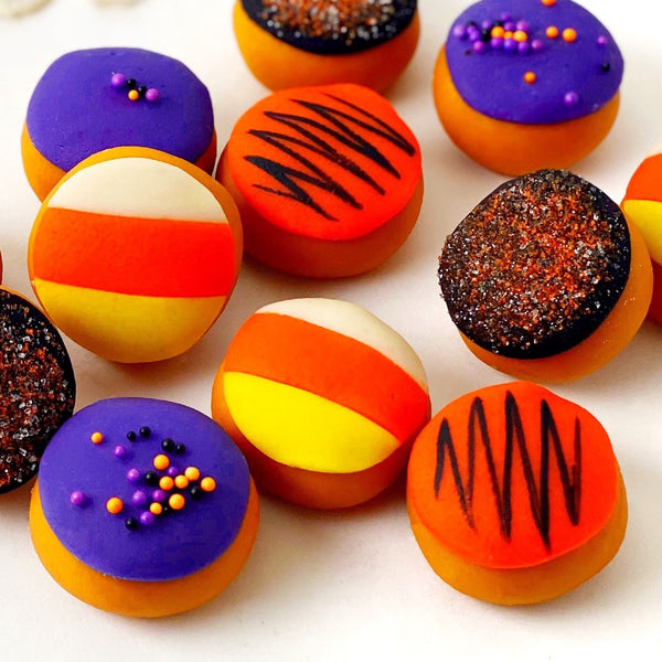 Halloween donuts doughnuts close up