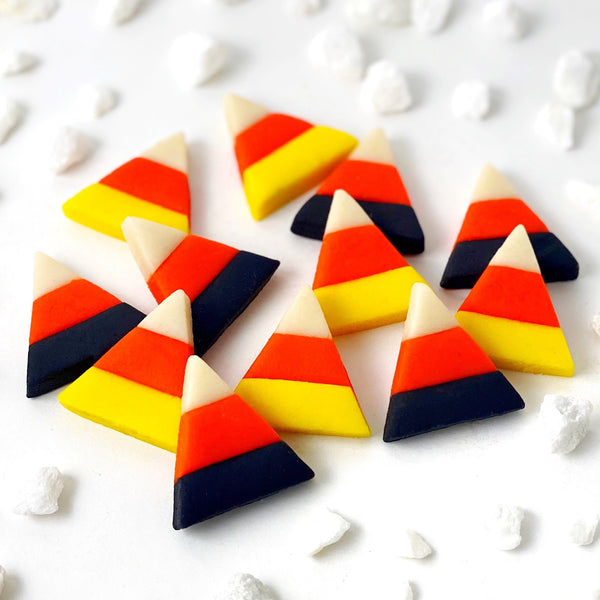 Halloween candy corn tiles layout