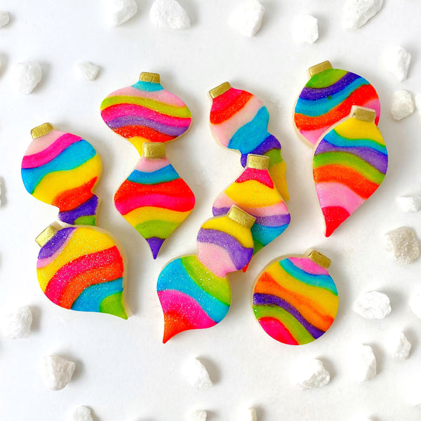 fantasy christmas rainbow ornaments marzipan candy  layout