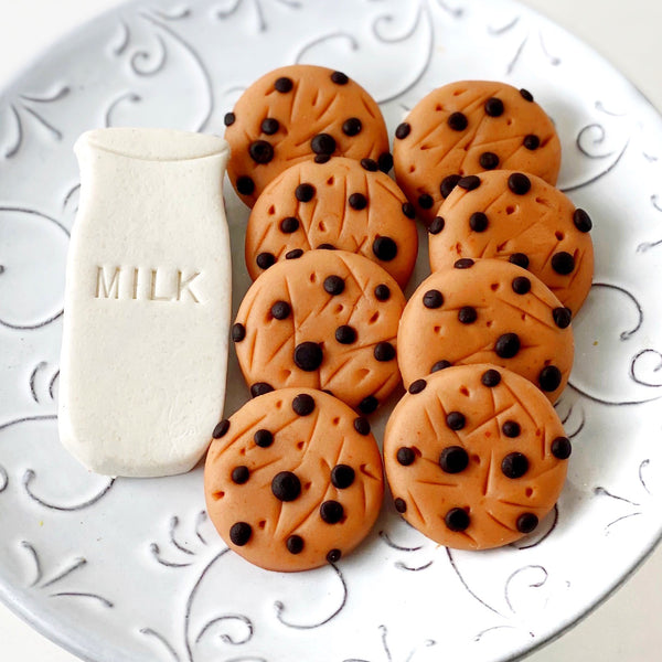 milk & cookie marzipan candy tiles new plate
