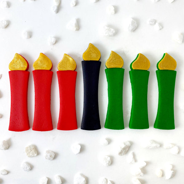 kwanzaa edible candles kinara marzipan