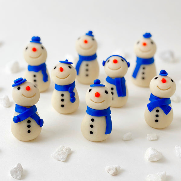 hanukkah snowpeople marzipan spread out