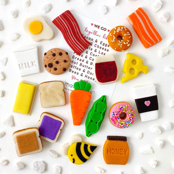 we go together valentine's day flatlay