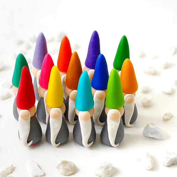 christmas gnomes marzipan rainbow  collected
