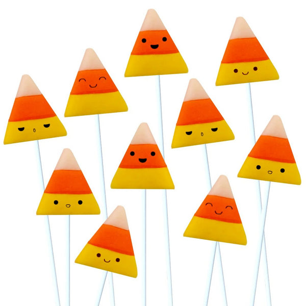 Halloween happy kawaii candy corn marzipan candy lollipops
