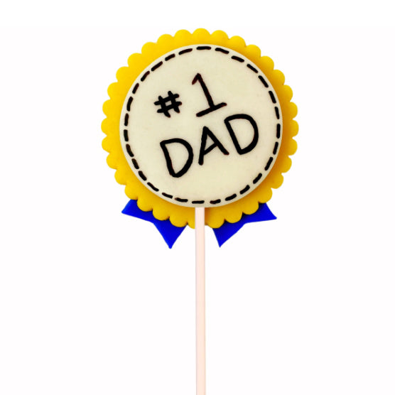 number one dad fathers day marzipan pop far view