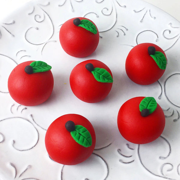 rosh hashanah delicious red apple marzipan sculptures