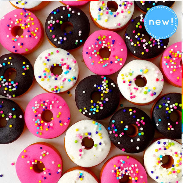 Sprinkle marzipan mini donuts candy new