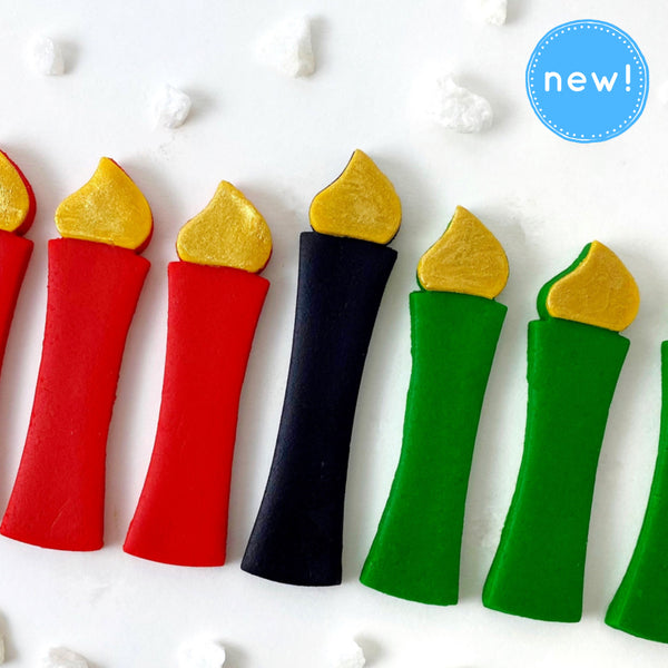 kwanzaa edible candles kinara marzipan new