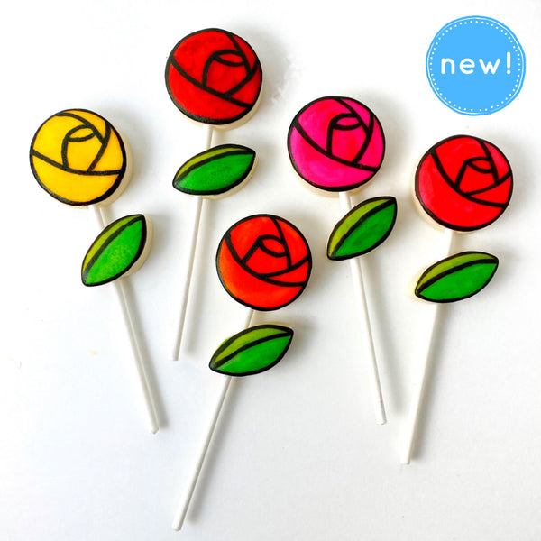 marzipan stained glass rose new