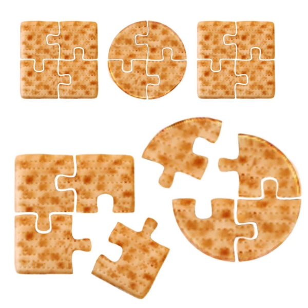 Passover Seder matzah puzzles marzipan candy tile treats
