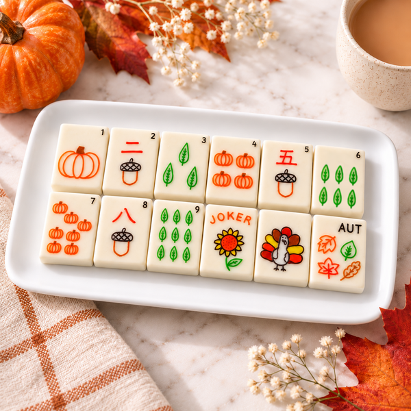 autumn mahjong tiles