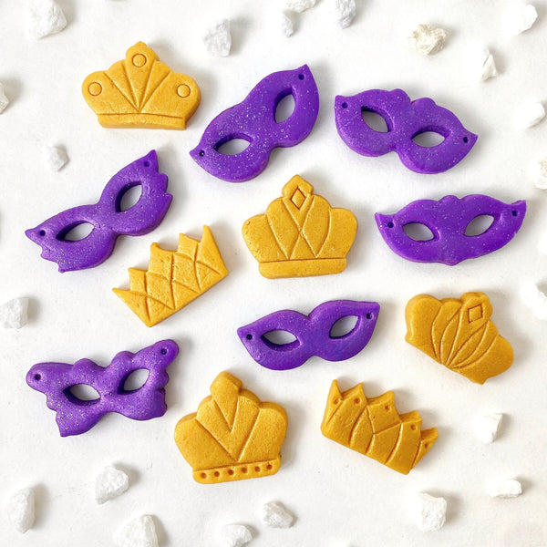 purim glitter masks & crowns